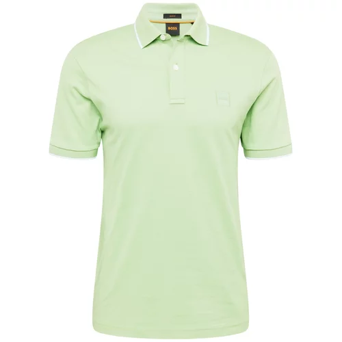 BOSS Orange Majica 'Passertip' pastelno zelena / bijela