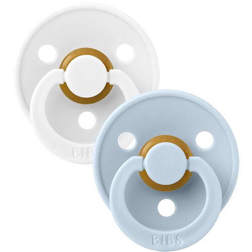 Bibs Colour dude (okrugle) - White/Baby Blue (vel.1) Cene
