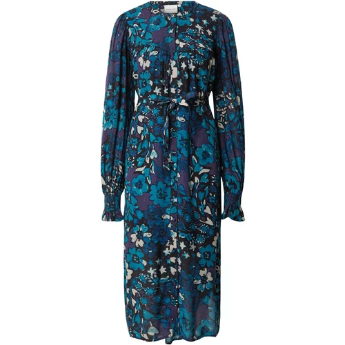 Fabienne Chapot Košulja haljina 'Willow' morsko plava / cijan plava / prljavo bijela