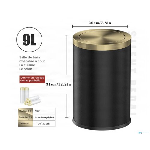 EYN Zlati ali zlato črni ko&amp;scaron; za smeti | Deluxe GB1755 ko&amp;scaron; &amp;mdash; Zlata Slike