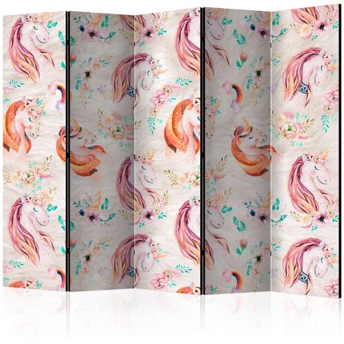  Paravan u 5 dijelova - Pastel Unicorns II [Room Dividers] 225x172 Cijene