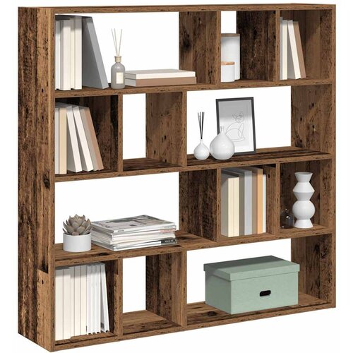 Furnova Book Cabinet/Room Divider Old Wood 105x24x102 cm, (21930037) Cene