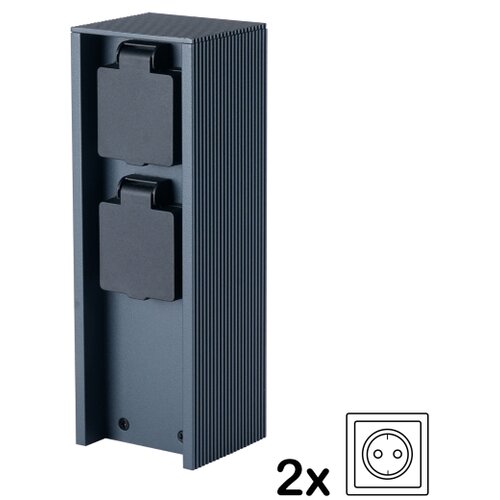 Brilagi Spoljni stub za utičnice PILLAR 2Z SCHUKO 230V IP44 antracit Slike