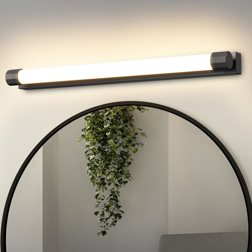 Nettlife stenska LED stropna svetilka 50 cm, 10 W, črna, topla bela 3000 K, vodoodporna IP44, moderna, za kopalnico, hodnik ali dnevno sobo, (5000158896) Slike