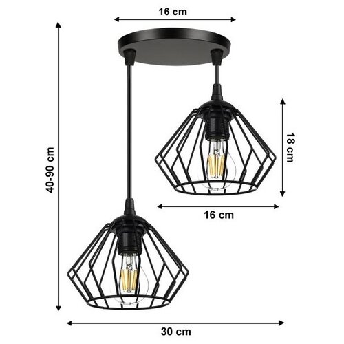  Luster na sajli CEED 2xE27/60W/230V Slike