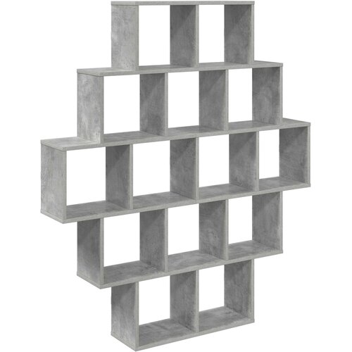 vidaXL Zidna polica Betonska siva 120 x 20 x 136 cm - Betonska siva Cene