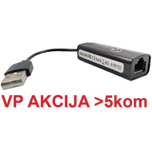 Gembird NIC-U6** USB 2.0 to Fast Ethernet LAN adapter 10/100 white, mrezna kartica (399) Cene