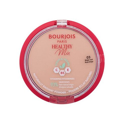 Bourjois Healthy Mix Clean &amp;amp; Vegan Naturally Radiant Powder osvetljevalni puder 10 g odtenek 03 Rose Beige Slike