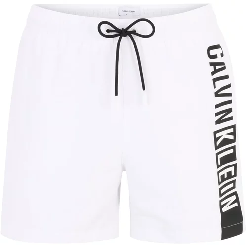 Calvin Klein Swimwear Kratke kopalne hlače 'Intense Power ' črna / bela