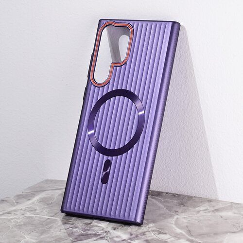  Torbica Magsafe Stripe za Samsung S918B Galaxy S23 Ultra ljubicasta Cene