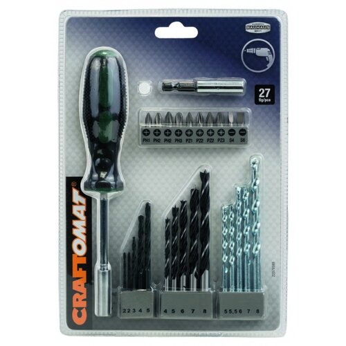 CRAFTOMAT mje&amp;scaron;oviti set (27 -dij., drvo/metal/kamen) Slike