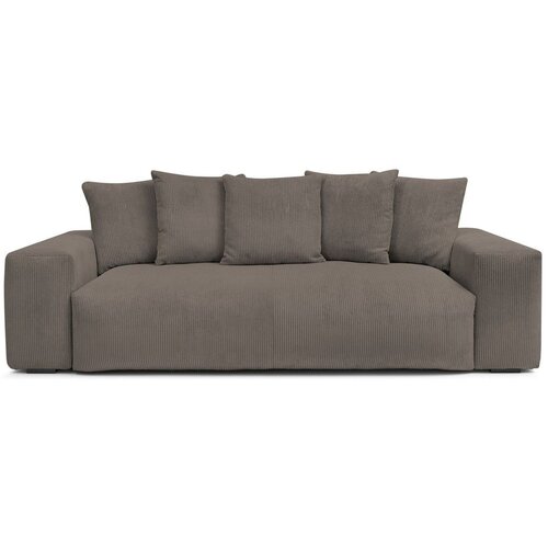 Bobochic Paris Siva/smeđa sofa od samta 280 cm Voltaire – Cijene