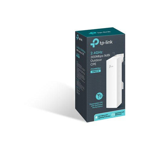 Tp-link Outdoor Wireless Antenna TP-LINK CPE210 2.4GHz 300Mbps Qualcomm 27dBm 802.11b/g/n 9dBi Client/Repeater/Bridge mode Slike