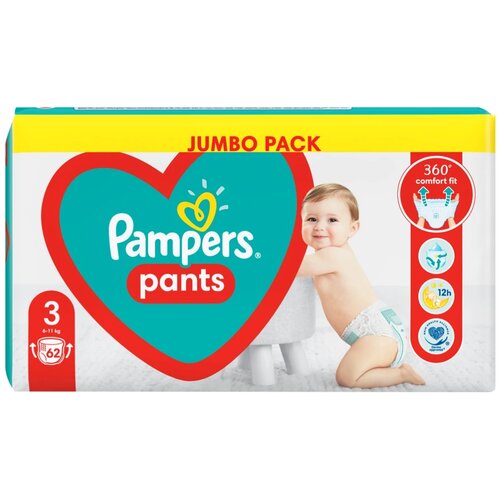 Pampers pelene pants jumbo pack 3 midi 60/1 Cene
