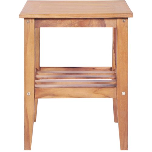 Maison Chic Klubska mizica - kavna mizica - Nizka mizica 40x40x50 cm kvadratna trdna tikovina, (21753928) Slike