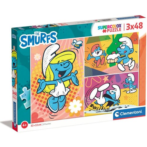 Clementoni puzzle "3x48 " Smrkci 25276 Cene