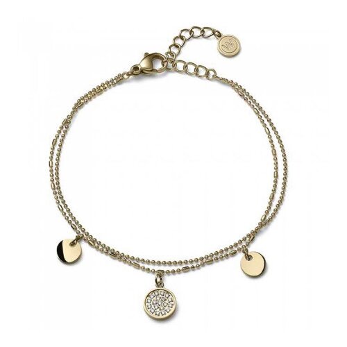 Ženska oliver weber radio gold narukvica sa swarovski kristalima ( 32287g ) Slike