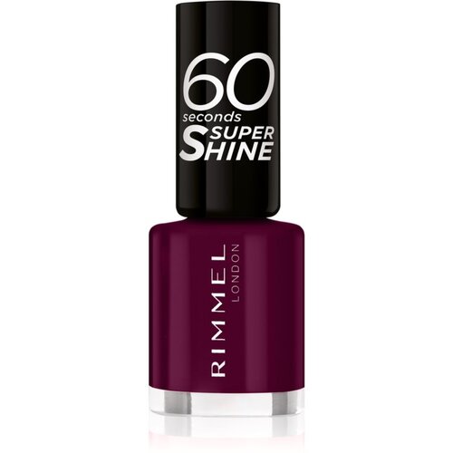 Rimmel London 60 Seconds Super Shine lak za nohte s hitrim sušenjem 8 ml odtenek 712 Berry Pop Cene
