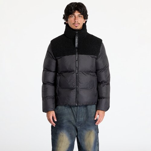 Calvin Klein Jopica Jeans Sherpa Puffer Jacket Black L Cene