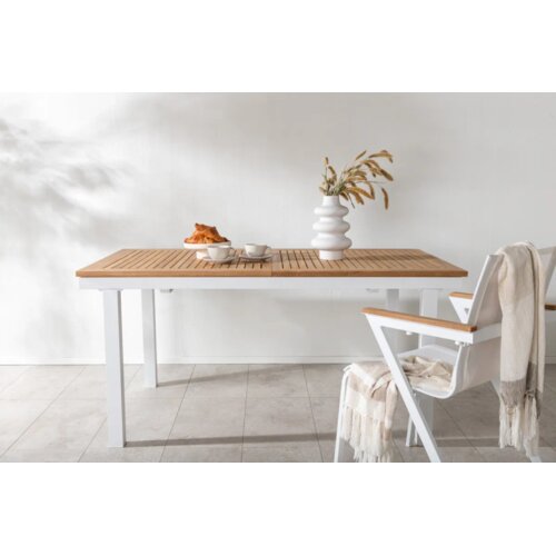 Venture Home Panama pravokutni vrtni blagovaonski stol 160 &times; 90 cm, bijeli Cijene