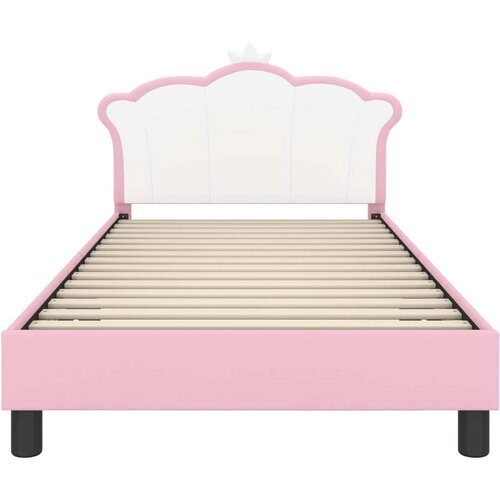  Krevet za djecu s uzglavljem Ružičasta 90 x 200 cm PU Slike