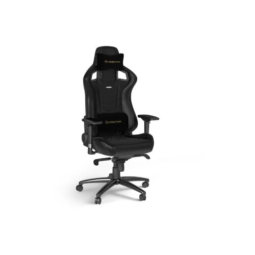 NOBLECHAIRS EPIC Real Leather Gaming stolica crna Cene