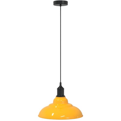 VidaXL obesek svetilka nastavljiva po vi&amp;scaron;ini E27 sijoča rumena &amp;Oslash; 31 cm, (21827534) Slike