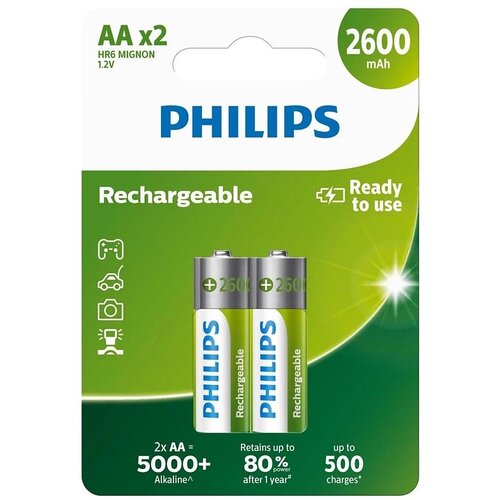 Philips punjiva baterija aa nimh 2600mAh set od 2 kom Slike