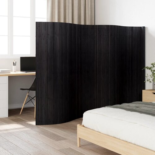 Furnova Paravan črn 165x400 cm bambus, (21930047) Cene
