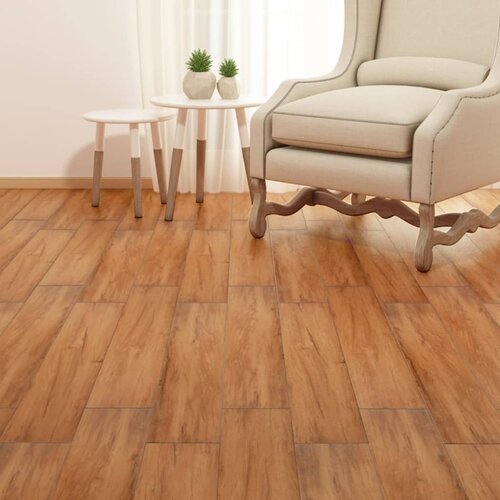 vidaXL Samolepilne PVC talne plošče 5,21 m² 2 mm barva brestovine Cene