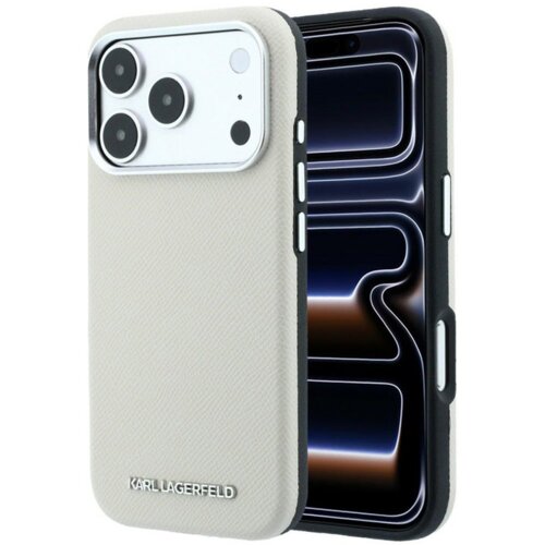  maska karl lagerfeld grained elongated magsafe iphone 17 pro/ 18 pro krem Slike
