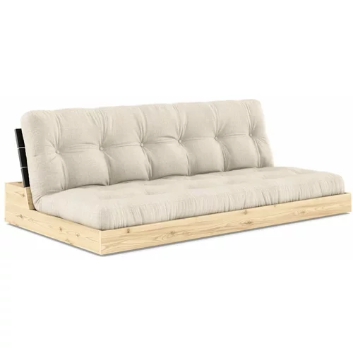 Karup Design Siva/bež lanena sklopiva sofa 196 cm Base –
