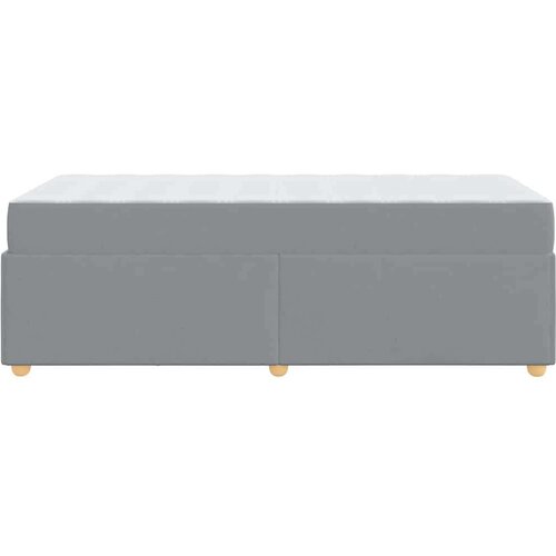  Okvir kreveta s madracem Svjetlosiva 100 x 200 cm tkanina Slike