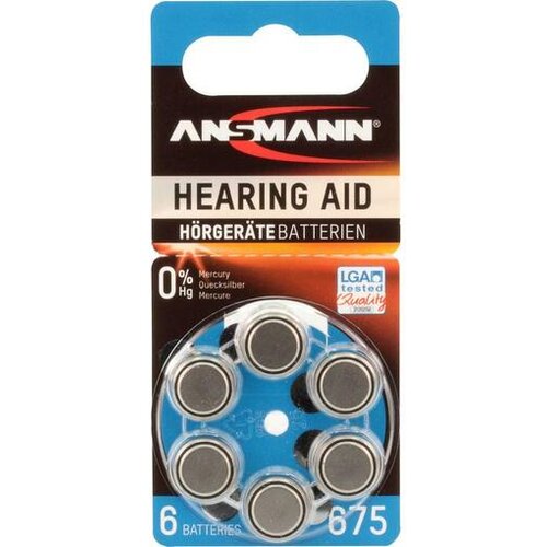 Ansmann 1x6 Zinc-Air 675 (PR 44) Hearing Aid Batteries Cijene
