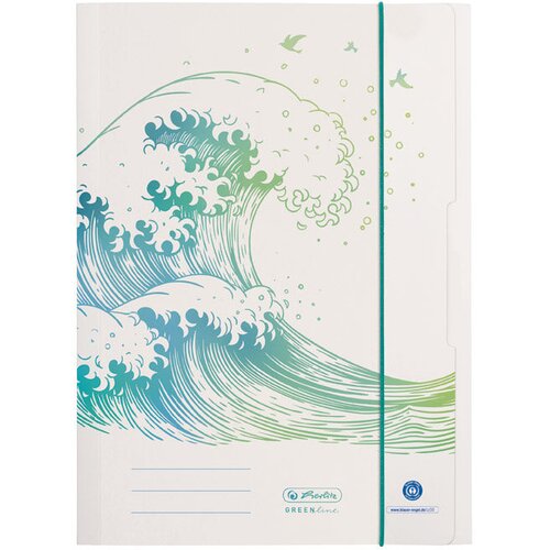  FASCIKL KLAPA S GUMICOM KARTON A4 GREENLINE WAVE HERLITZ 50033928 Cijene