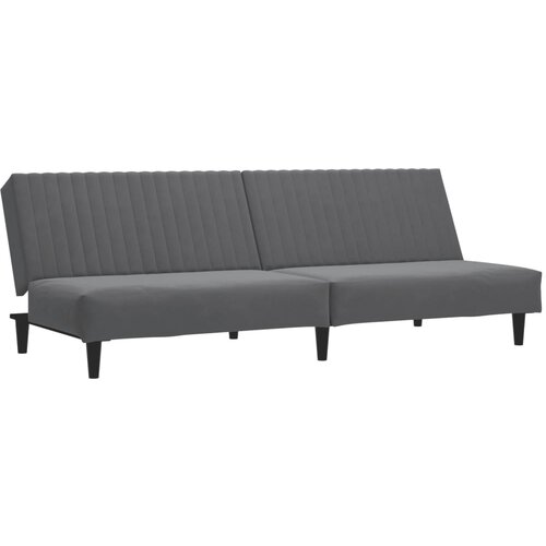 Maison Chic kavč - Sofa - Kanape dvosed z ležiščem temno siv žamet, (21726825) Cene