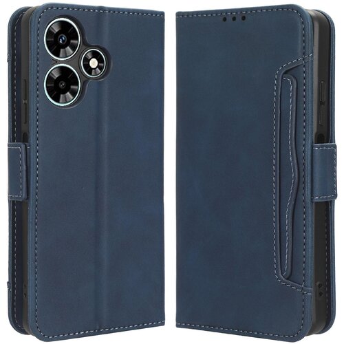INORCO Za Infinix Hot 30 X6831 PU usnjeno stojalo, pokrov za telefon, več rež za kartice, preklopna torbica za denarnico, (22035500) Slike