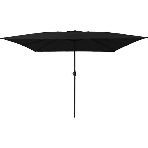 vidaXL Kvadratni suncobran za vrt 295x245 cm Crni Cijene