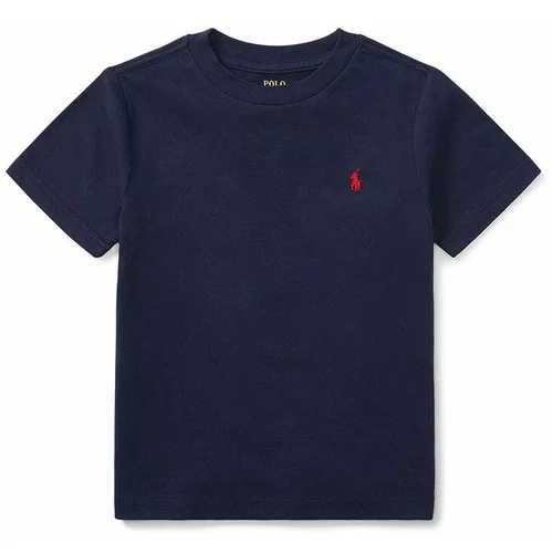 Polo Ralph Lauren Dječja pamučna majica kratkih rukava boja: tamno plava, jednobojni model