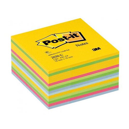 3m Blok samolepilnih lističev 2030-U, 76 x 76 mm, barvni Slike