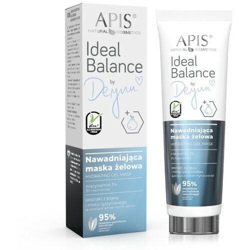 Apis Natural Cosmetics IDEAL BALANCE BY DEYNN Hidratantna gel maska za lice 100ml Slike