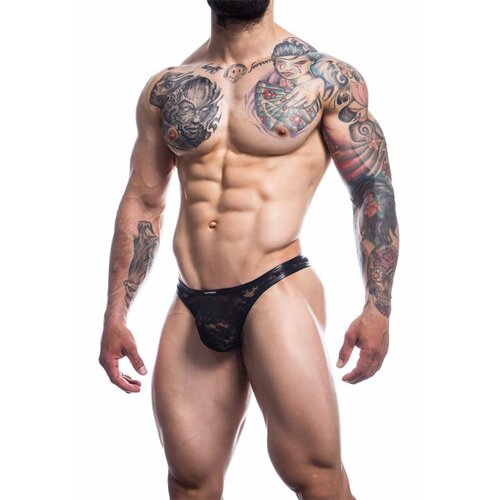 Cut4Men L4CE03 Thong with Lace Black L Cene