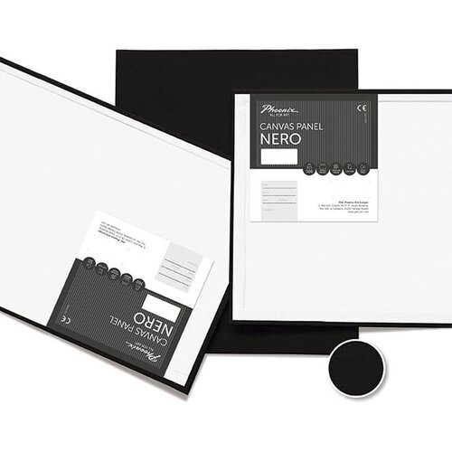 Crno platno na kartonu (Grundirano slikarsko platno na kartonu) Cene