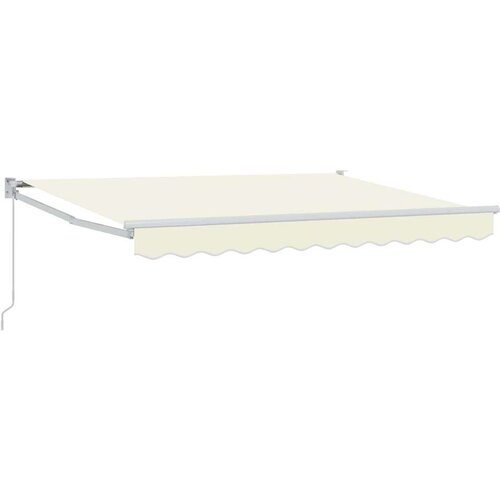  Ručno sklopiva tenda Krema 2 5 x 2 m Poliester s PU premazom - Krem (bijeli okvir) 2 5 x 2 m Cene