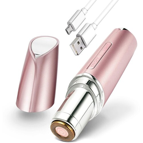 GOLDWAY Odstranjevanje dlak na obrazu za ženske | Neboleč odstranjevalec dlak | Električni brivnik USB za polnjenje za ženske | Vodotesen z LED lučko, (21978759) Cene