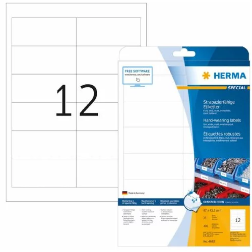 Herma etikete Superprint Special, 97x42,3 mm, 25/1