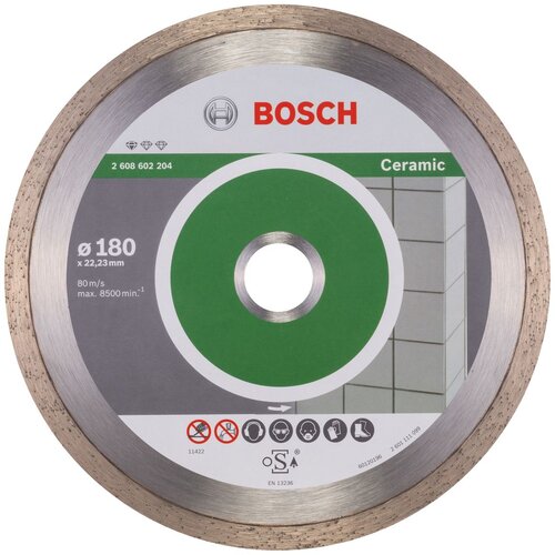 Bosch Dijamantna rezna ploča Standard za keramiku (Promjer rezne ploče: 180 mm, Visina segmenta: 7 mm) Slike