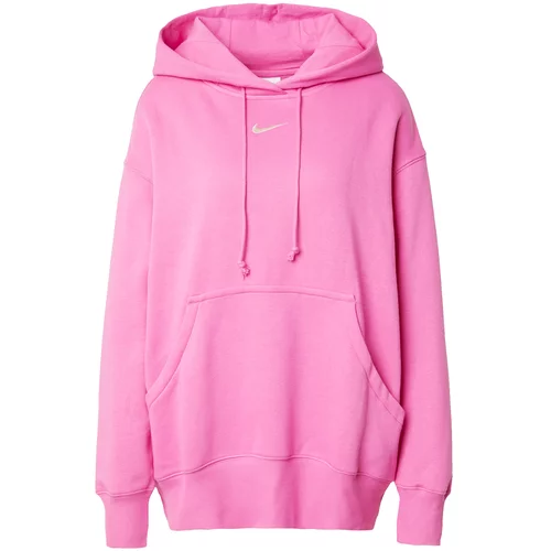 Nike Sportswear Majica 'Phoenix Fleece' kremna / svetlo roza