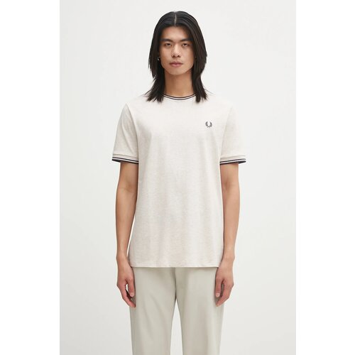 Fred Perry Majice s kratkimi rokavi TWIN TIPPED T-SHIRT Bež Slike