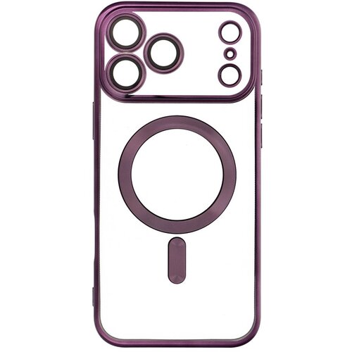  Futrola Electro Mag Cover za IPHONE 17 Pro Max (celi prsten) tamnoljubicasta Cene
